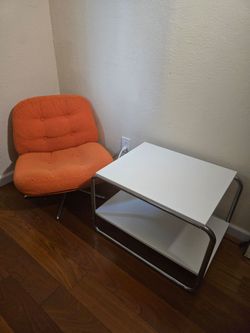 Accent chair and table