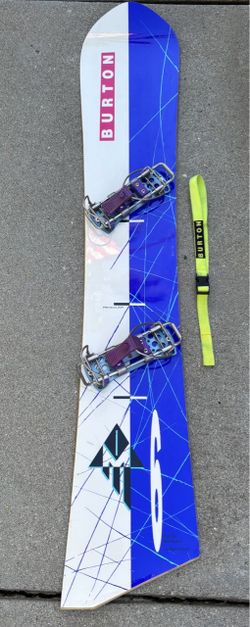 1990s Vintage BURTON Snowboard - AUSTRIA - Alpine Racing - Vintage Bindings