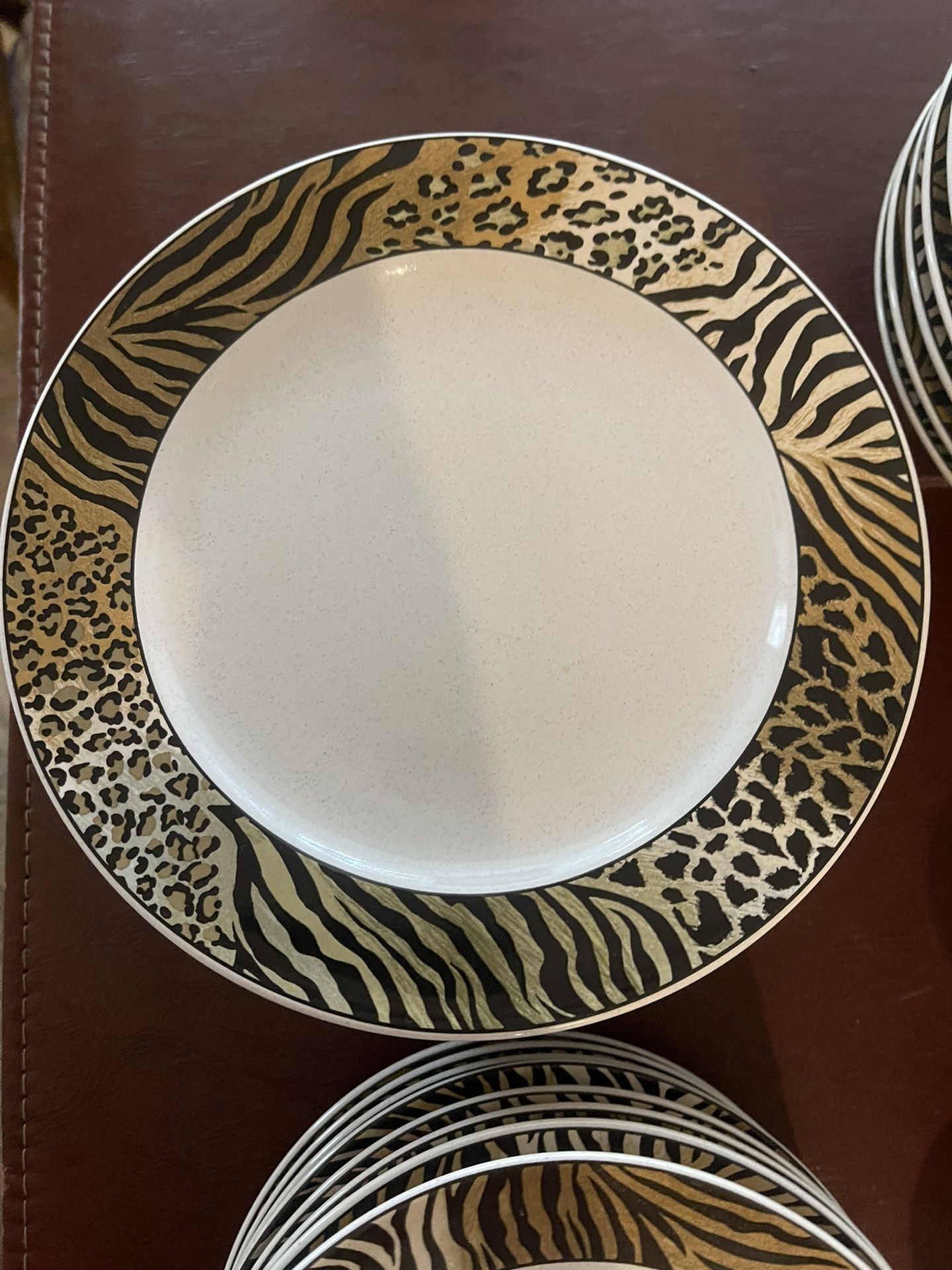Cheetah plates Mugs And Bowls dinnerware set