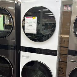 Washer And Dryer Stackable 27” In New Open Box 1 Year Warranty 