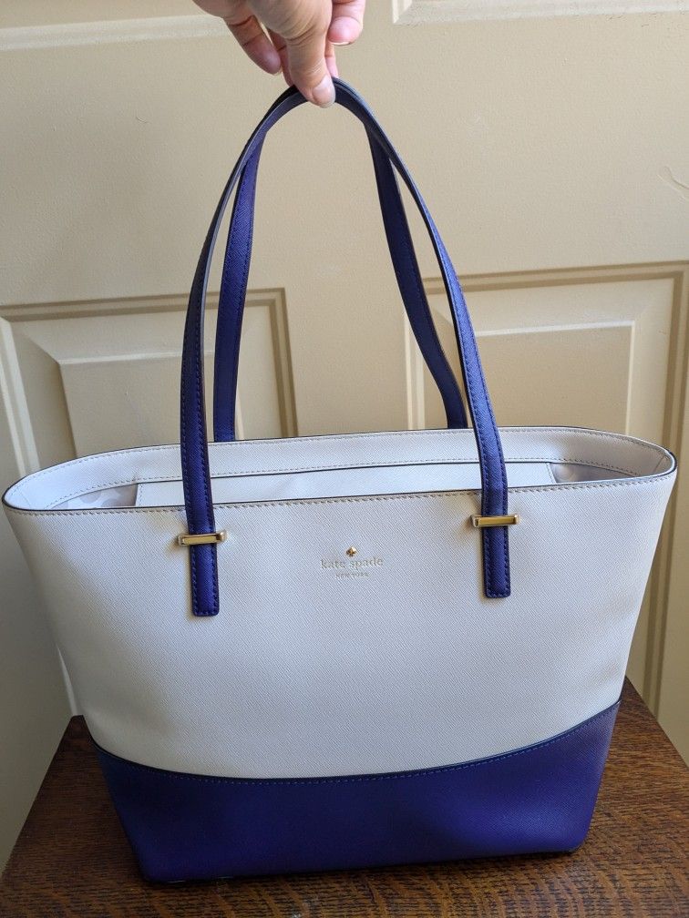 Kate Spade Leather Tote Bag With Matching Wallet