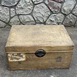 Vintage Trunk - Antique Storage Box