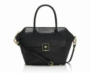 Tory Burch Black Leather Satchel Bag