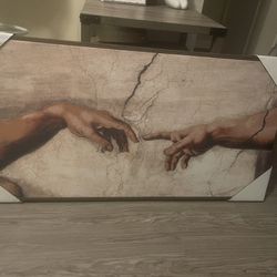 Michelangelo Buonarroti Creation of Adam (hands detail)