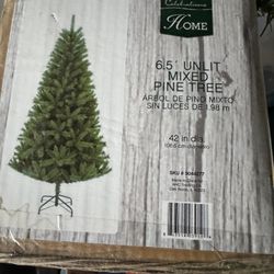 Celebrations 6-1/2 ft. Unlit Mixed Pine Christmas Tree