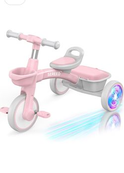 SEREED Kids Tricycle with LED Wheels