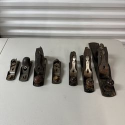 Lot of 7 Vintage Woodworking Planes