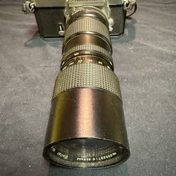 Vintage Nikkormatt FT With Vivitar 85–205Mm Zoom Lens