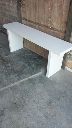 White Lacquer Bench