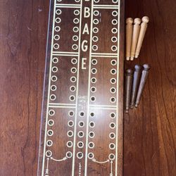 Antique Cribbage Game