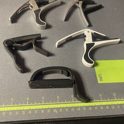 Various Capos For Acoustic Or Electric Guitar 