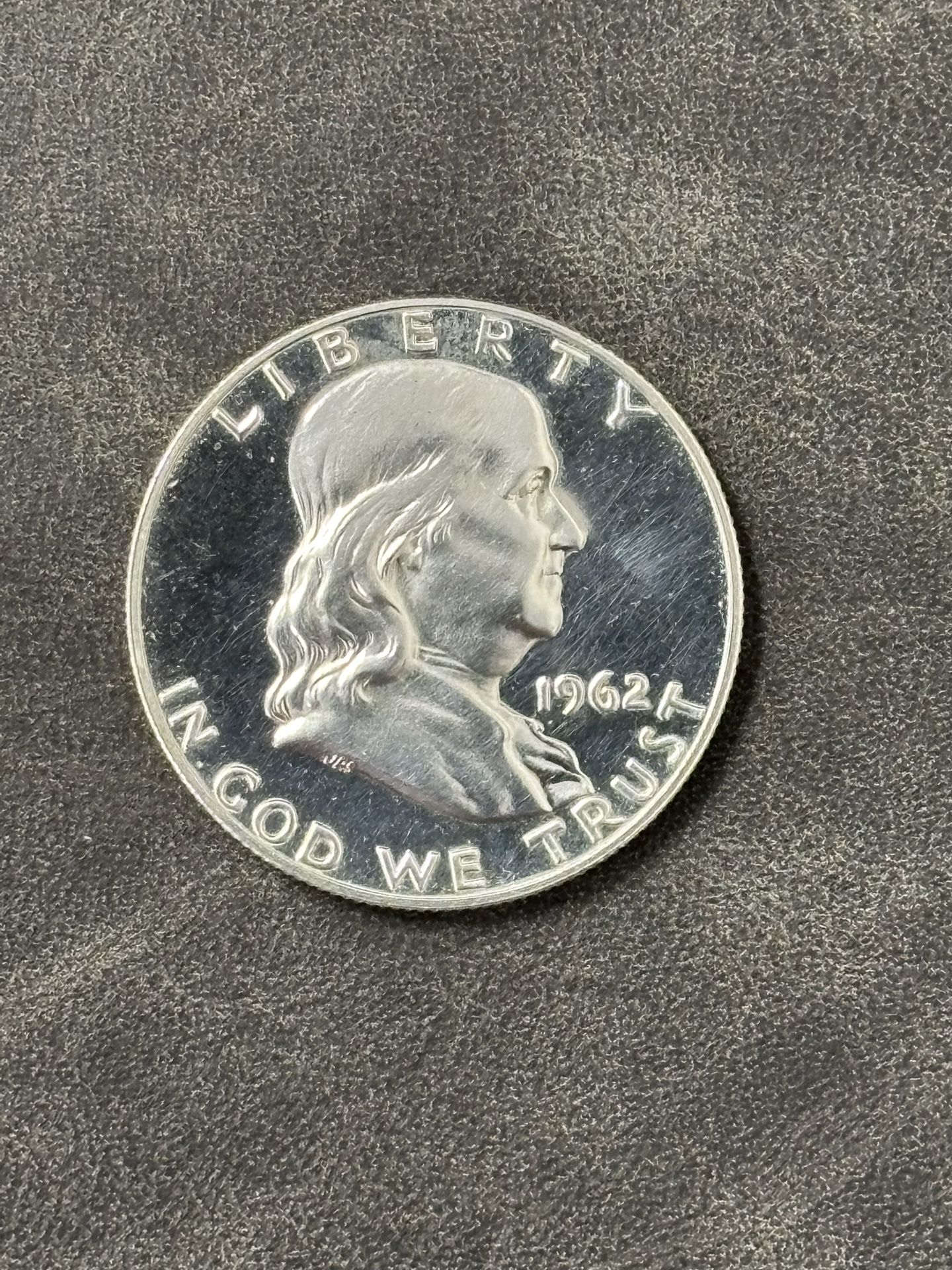 1962 Franklin Silver Proof Half Dollar -- VERY NICE SILVER COIN! — SHIPPING AVAILABLE!!