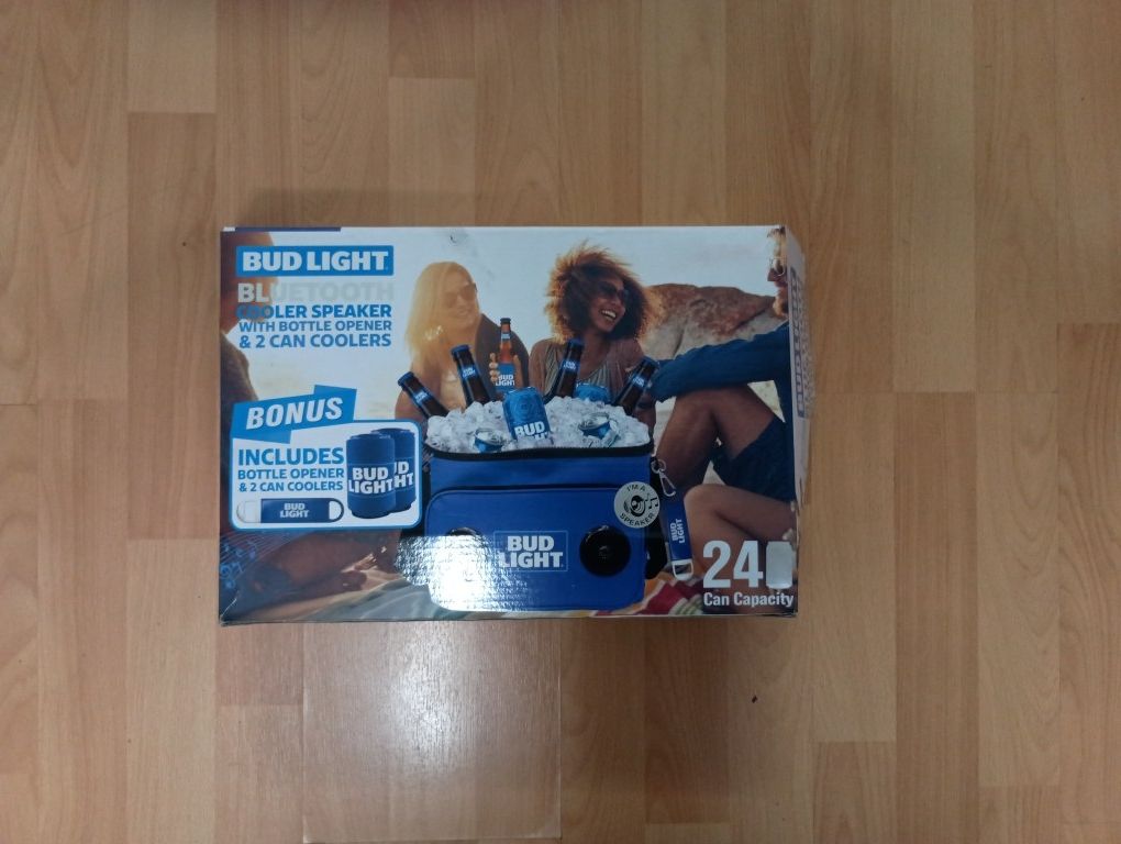 Bud Light Cooler With Speakers