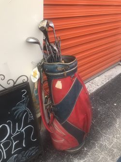 Golf Clubs and Bag
