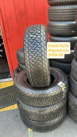 Used Set Of BFGOODRICH P265/70/16 Tires