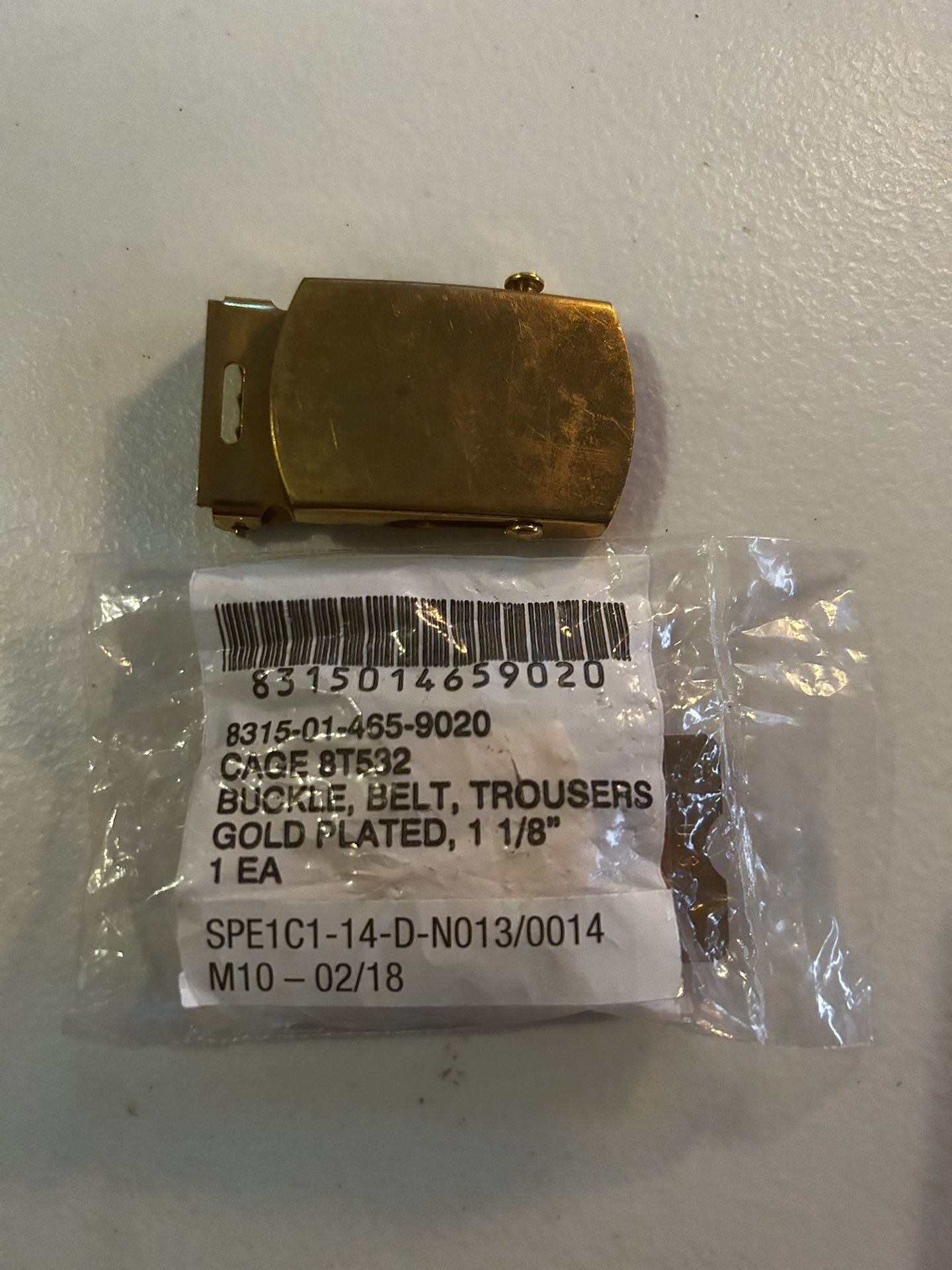2 Gold Plated Belt Buckles