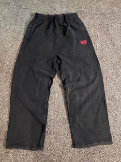 Balenciaga Red embroidere sweatpants