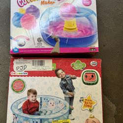 Cotton Candy Maker And Cocomelon Pool Ball