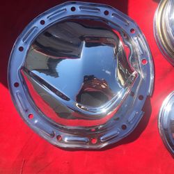 Chevy Posi Rear End Chrome Cover. Also Chrome Valve Cover T-Bolts