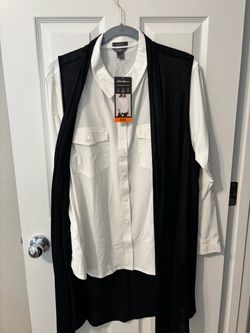 Eddie Bauer Departure Shirt White XXL