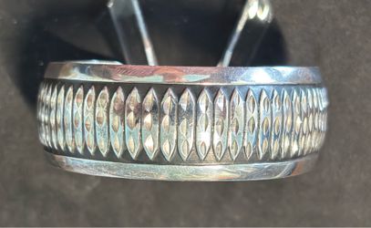 Vintage R. Webb Sterling Silver Cuff Bracelet - Southwestern Artisan