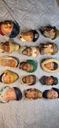Vintage 1982 Blossom Heads Figures
