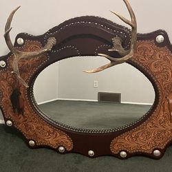Leather Mirror 