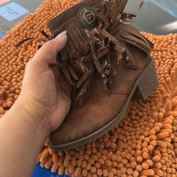 Justice Cowgirl Boots Used Once Size 12 Brown