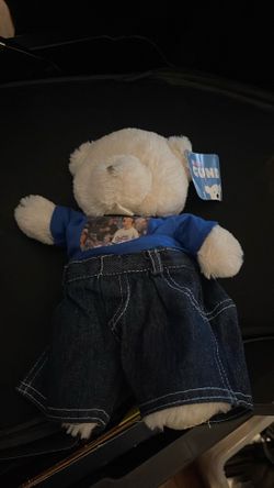 Teddy bear with Dodger logo
