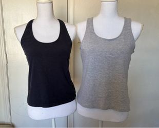 Set of 2 ProSpirit women’s navy & gray activewear tank tops size Large