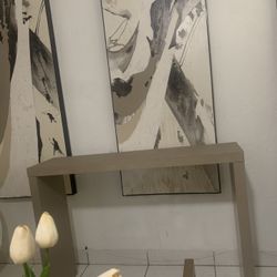 Beige Console Table 