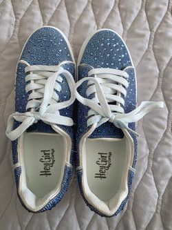 Blue Glitter Tennis