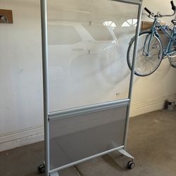 Rolling Glass “white” Board