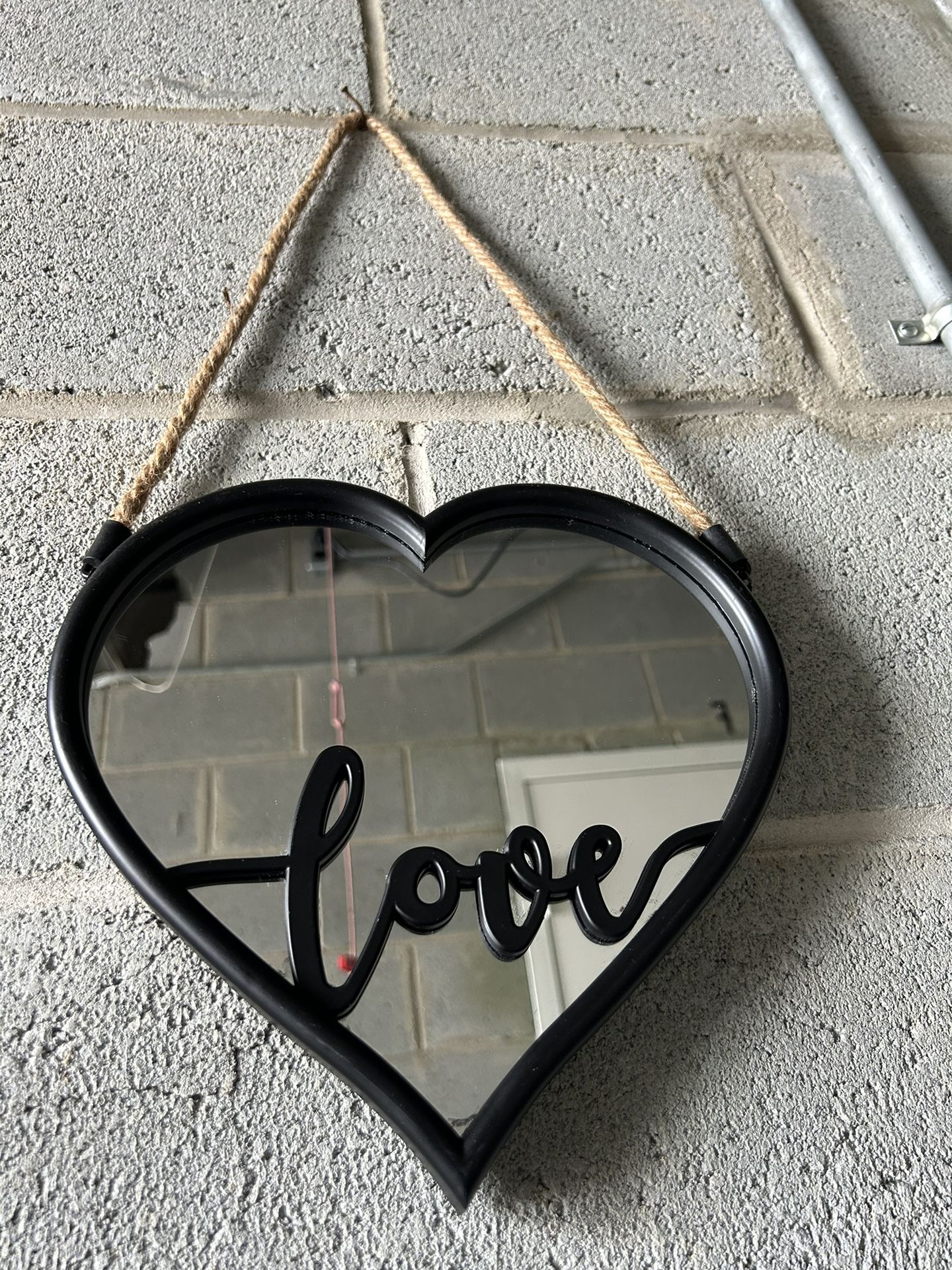 Hanging Heart Mirror