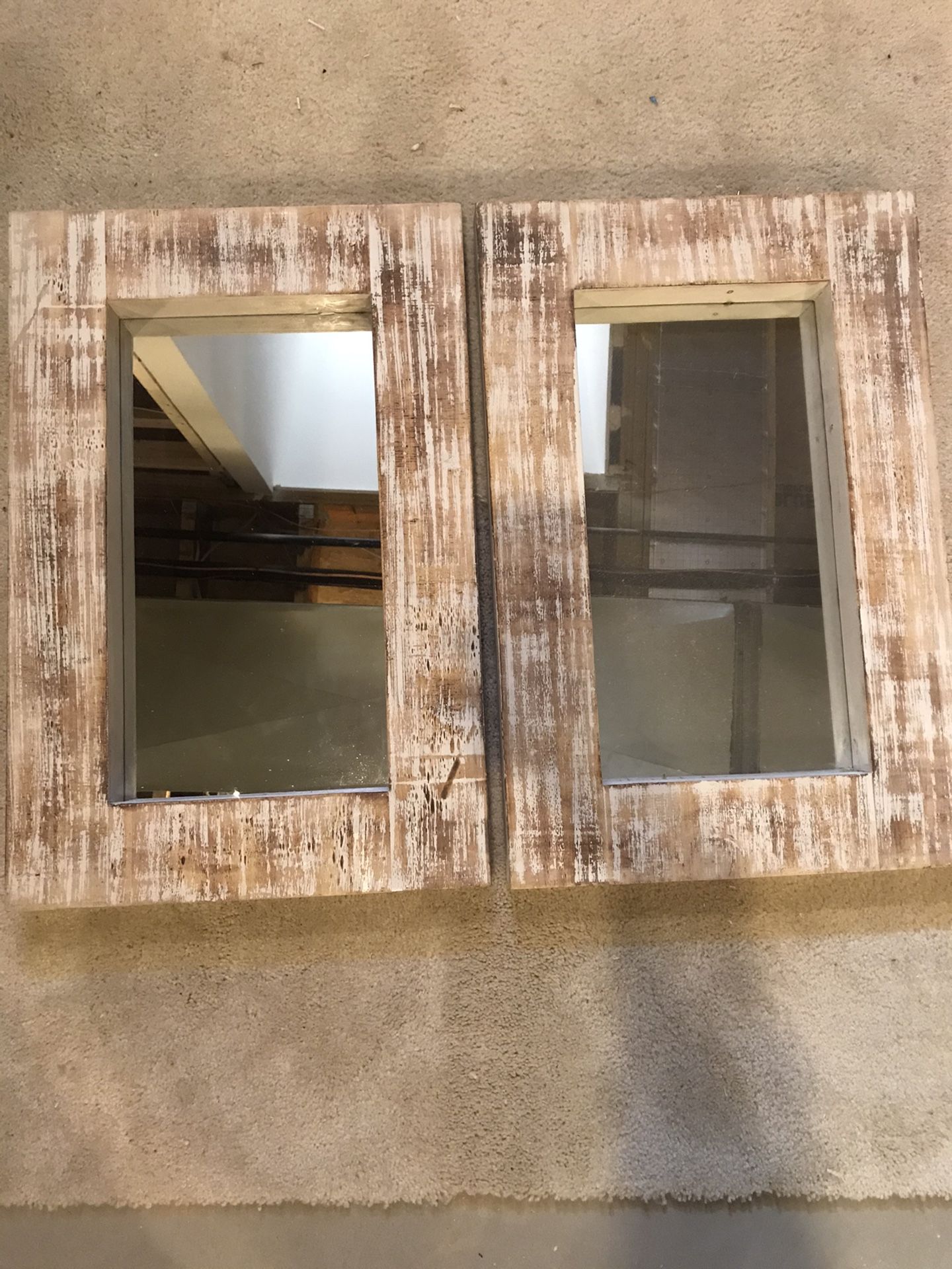 2 Accent Wall Mirrors