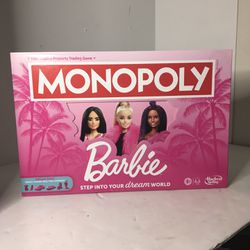 New Monopoly Barbie Edition Board Game 