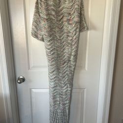 Crochet Mermaid Tail Blanket 