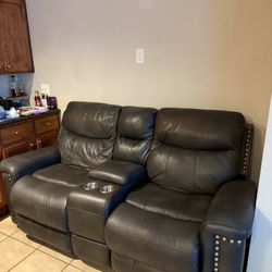 Leather Sofa 
