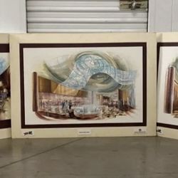 Rio Casino Las Vegas Architectural Illustrations-(Marnell Corrao Associates) Now Marnell Companies-Vintage Original, Very Rare-Illustrator:Paul Karoll