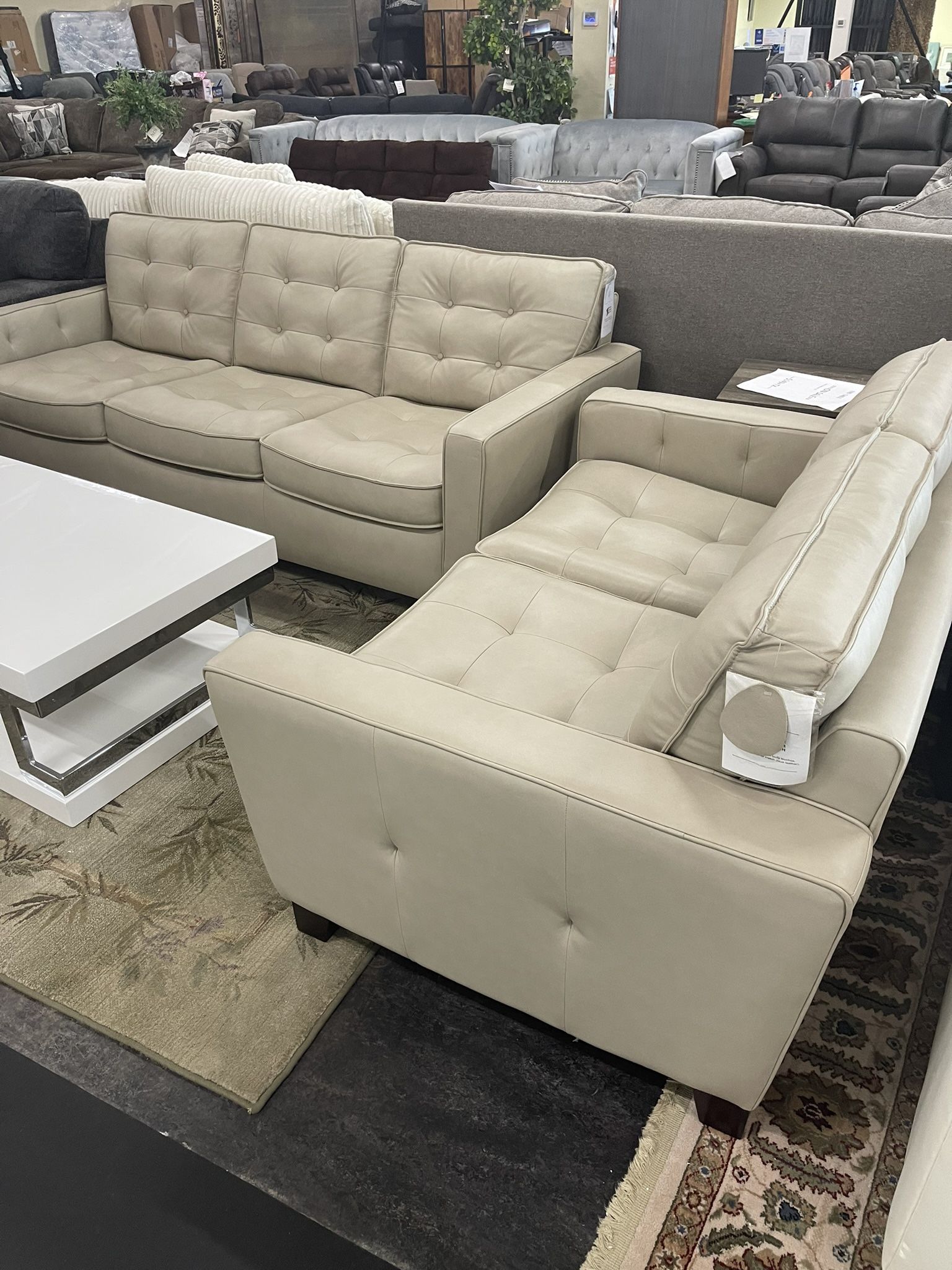 Leather Sofa & Leather Love Seat On Sale