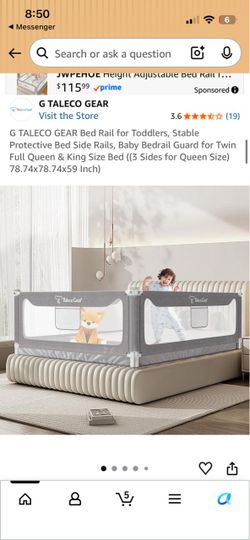 G Taleco Gear Toddler Bed Rail Guard