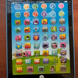 Kids Learning Pad/Tablet Interactive Words Numbers Alphabets Music Electronic Educational Toy for Preschool Boys & Girls 3-8 Years O