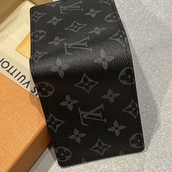 Louis Vuitton Slender Wallet Monogram Eclipse Canvas Black