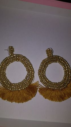 Gold earrings