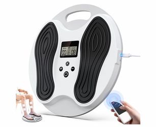 EMS Foot Circulation Stimulator Massager w/ Remote, 4 TENS Pads, 2-Channel