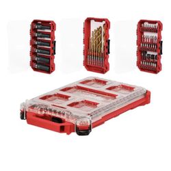 Milwaukee SHOCKWAVE Impact Duty Alloy Steel Screw Driver Bit Set with PACKOUT Case (60-Piece)