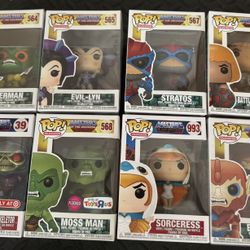 funko pop masters of the universe lot exclusive 