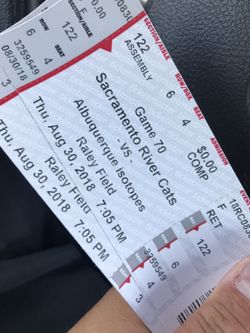 Last game river cats tickets