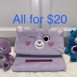 $20 Care Bears Unlock The Magic Bundle Share Bear Tablet Pillow And Grumpy Bear Plush