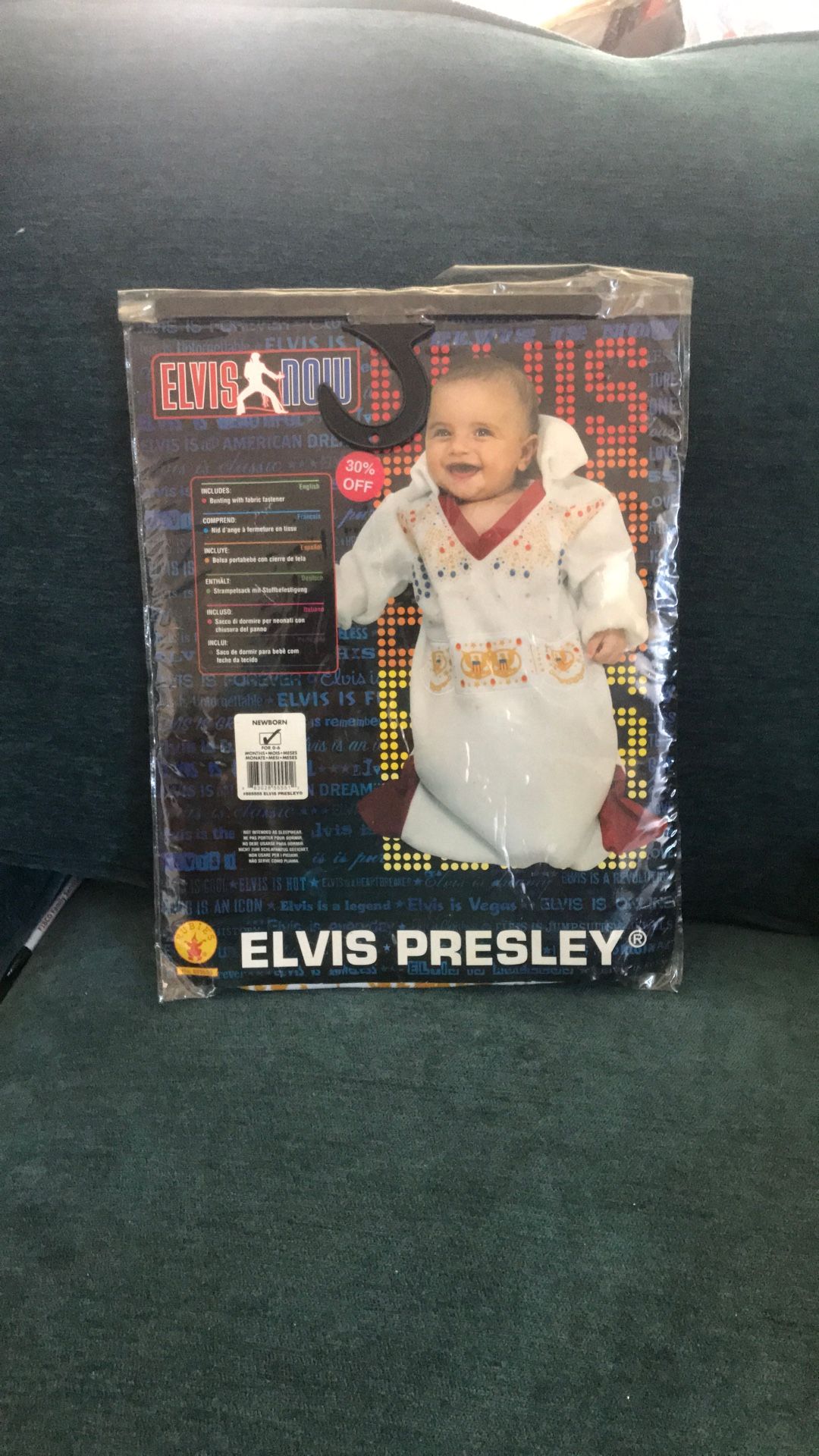 Elvis Presley Newborn Costume 0-6 Months